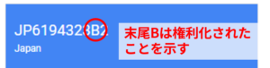 Google Patens_特許登録の記号