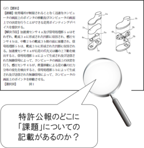 靴を解決手段とする特許から、「課題」を見つけてみる（e発明塾「課題解決思考（1）」より）